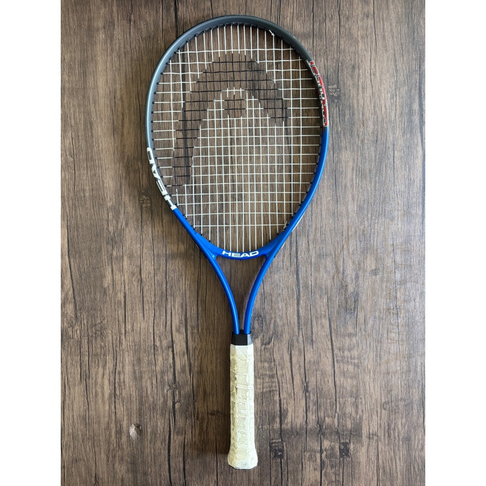 Head Ti Conquest Tennis Racquet Blue Black Titanium 4 1/2 Grip Oversize Head
